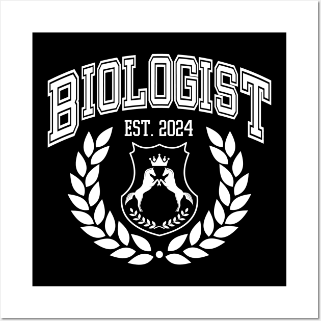 College Biology Graduation Gift | Biologist 2024 Wall Art by WaBastian